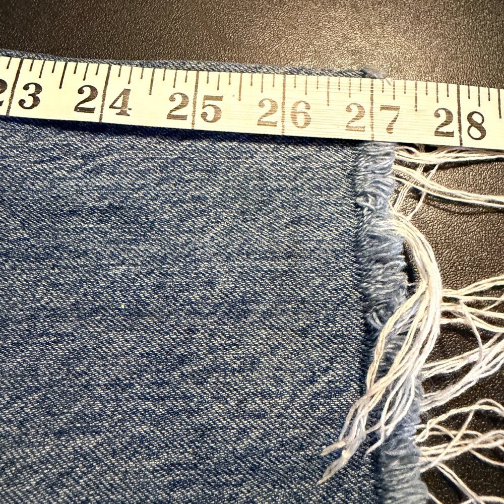 Abercrombie & Fitch A&F Mom Jeans 28 (6R) | High Rise Tie Waist Denim Fray Hem - Picture 2 of 10